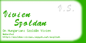 vivien szoldan business card